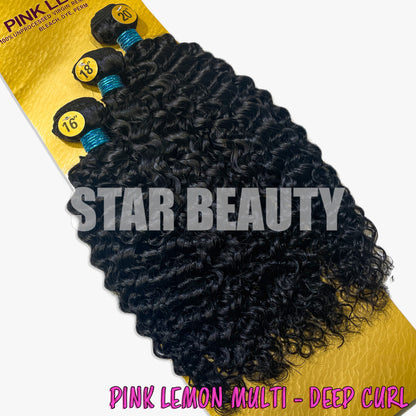 15A Pink Lemon Brazilian 3 Bundle Multi Pack - Deep Curl