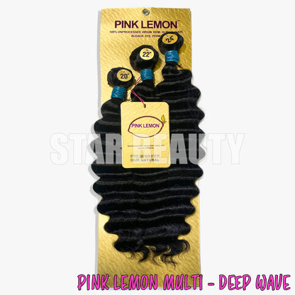 15A PINK LEMON Brazilian 3 Bundle Multi Pack - Deep Wave