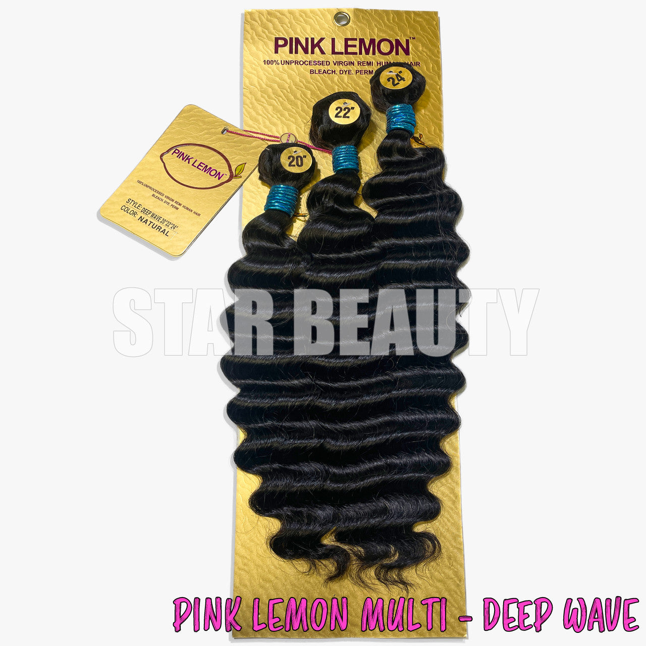 15A PINK LEMON Brazilian 3 Bundle Multi Pack - Deep Wave