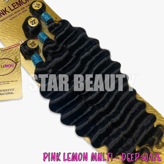 15A PINK LEMON Brazilian 3 Bundle Multi Pack - Deep Wave