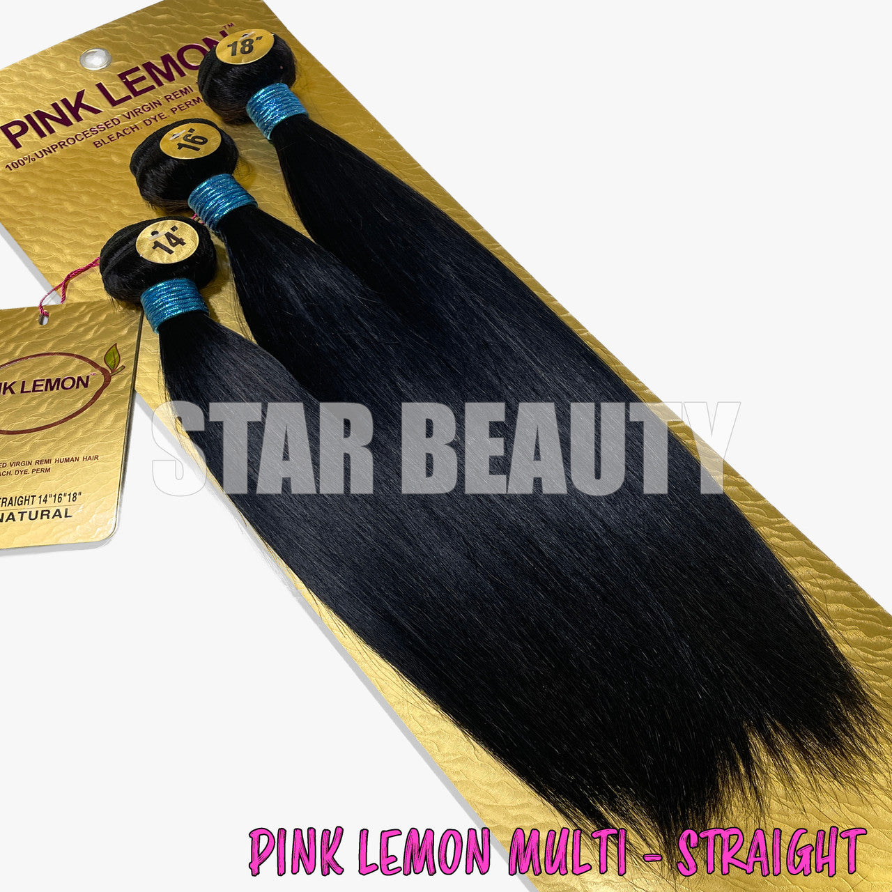 15A PINK LEMON Brazilian 3 Bundle Multi Pack - Straight