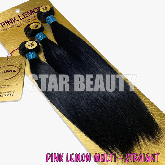 15A PINK LEMON Brazilian 3 Bundle Multi Pack - Straight