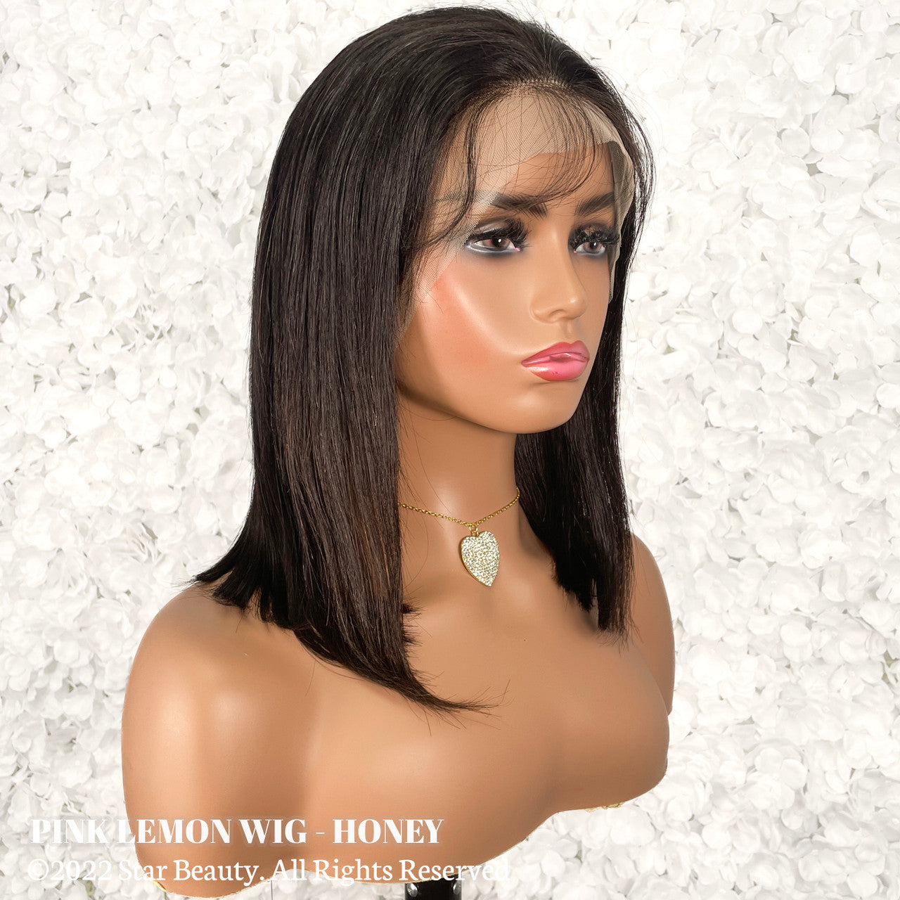 15A PINK LEMON 100% Human Hair 13x4 Lace Front Wig - HONEY