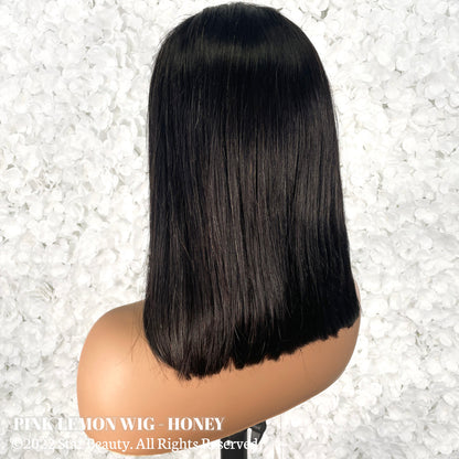 15A PINK LEMON 100% Human Hair 13x4 Lace Front Wig - HONEY
