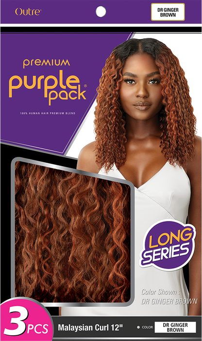 OUTRE Purple Pack 3pcs - MALAYSIAN CURL 12"