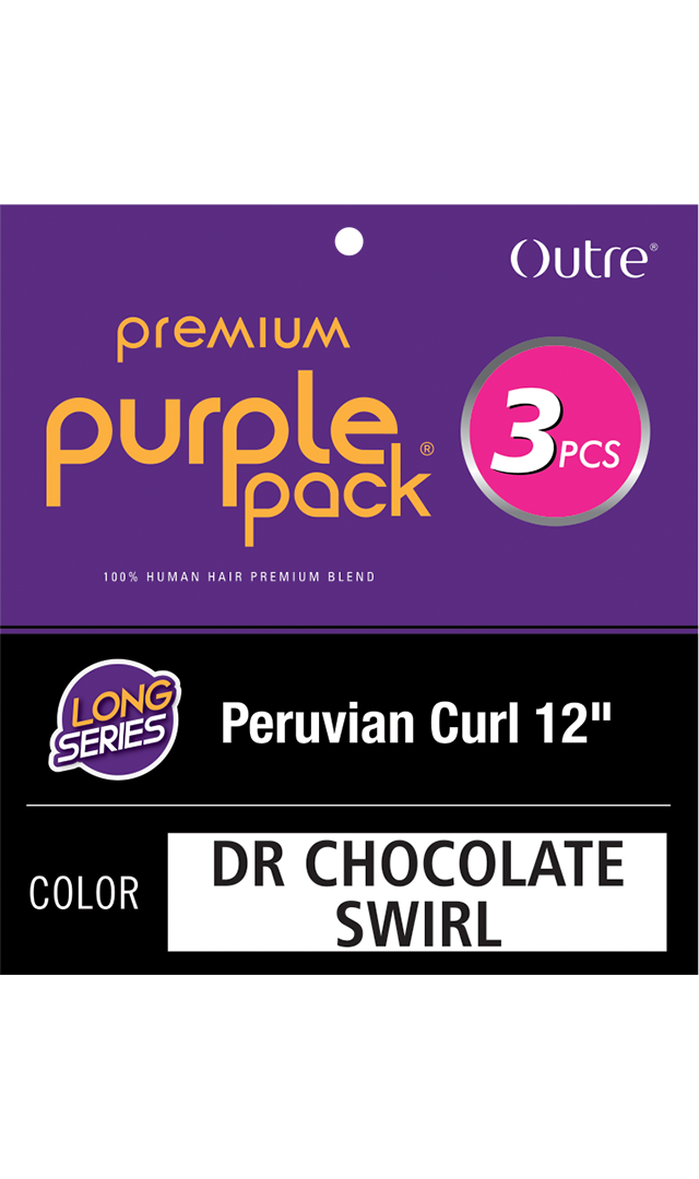 OUTRE Purple Pack 3pcs - PERUVIAN CURL 12"