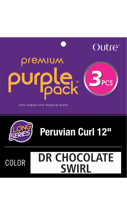 OUTRE Purple Pack 3pcs - PERUVIAN CURL 12"