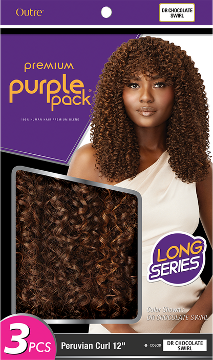 OUTRE Purple Pack 3pcs - PERUVIAN CURL 12"