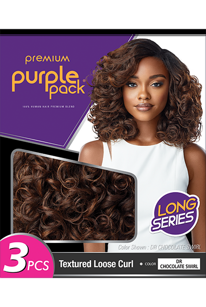 OUTRE Purple Pack 3pcs - Textured Loose Curl