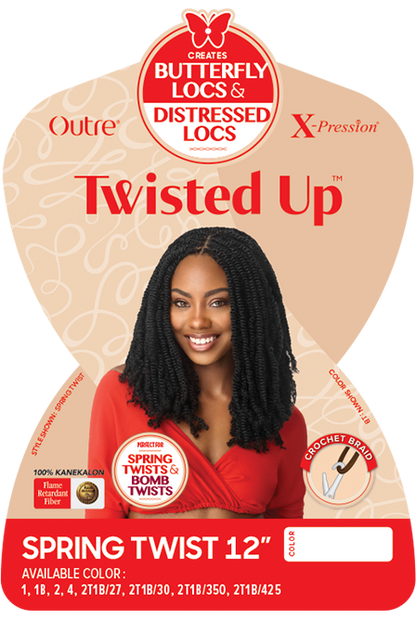OUTRE X-Pression Twisted Up Synthetic Crochet Hair - Spring Twist 12"