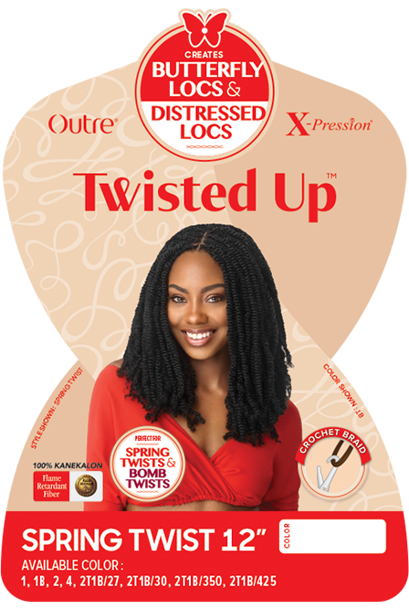 OUTRE X-Pression Twisted Up Synthetic Crochet Hair - Spring Twist 12"
