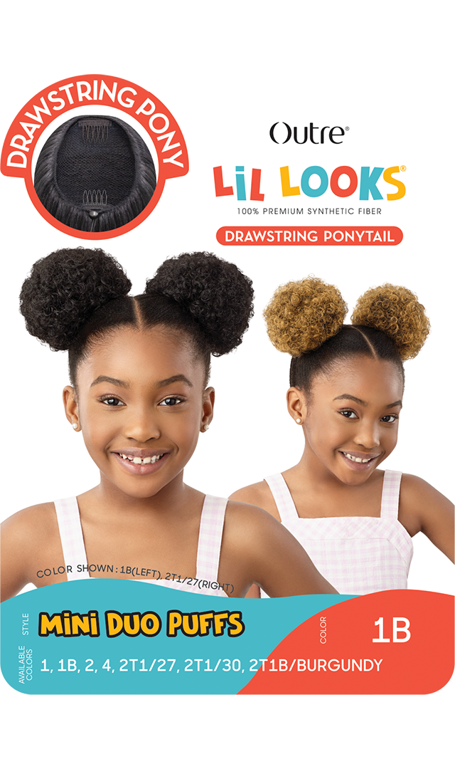 OUTRE Lil Looks Synthetic Drawstring Ponytail - MINI DUO PUFFS