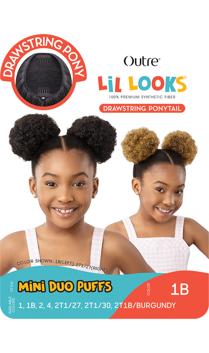 OUTRE Lil Looks Synthetic Drawstring Ponytail - MINI DUO PUFFS