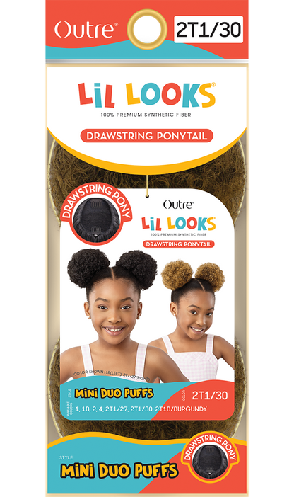 OUTRE Lil Looks Synthetic Drawstring Ponytail - MINI DUO PUFFS