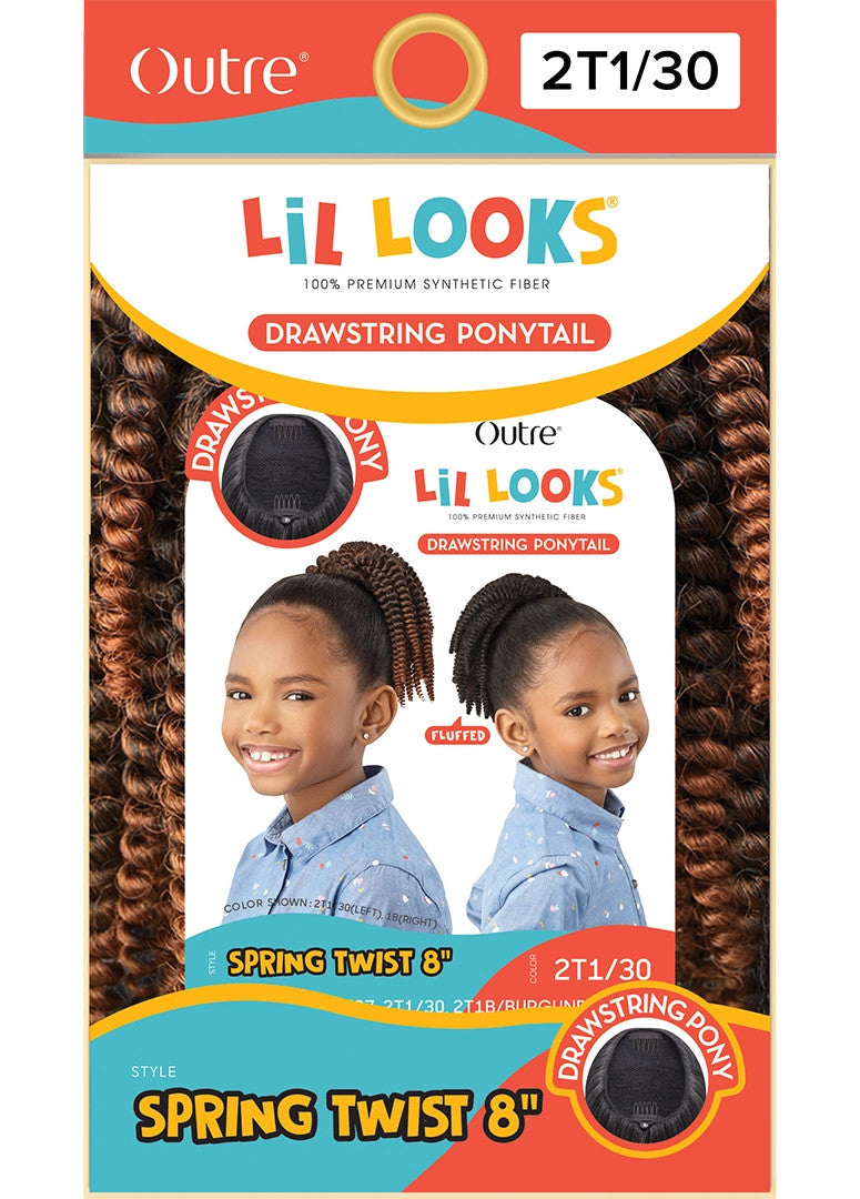 OUTRE Lil Looks Synthetic Drawstring Ponytail - SPRINGY TWIST 8"
