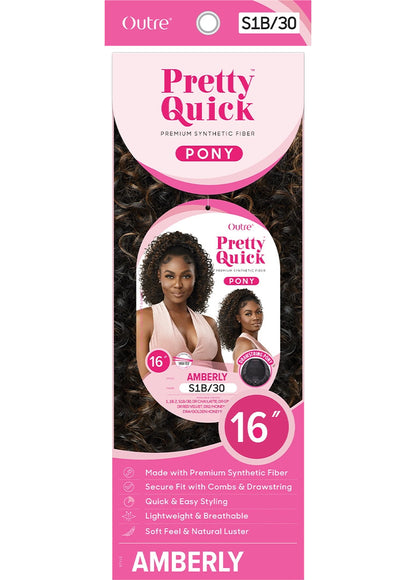 OUTRE Synthetic Pretty Quick Pony - AMBERLY