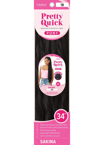 OUTRE Synthetic Pretty Quick Pony - Sakina