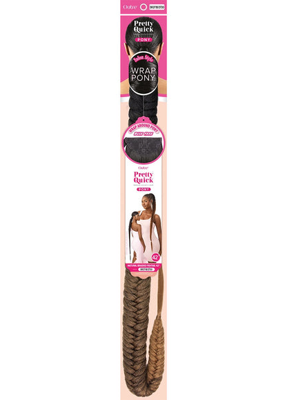 OUTRE Synthetic Pretty Quick Pony - Natural Braided Fishtail 42"