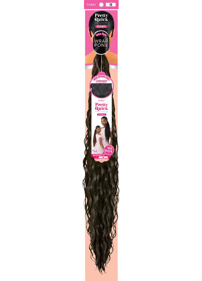 OUTRE Synthetic Pretty Quick Pony - Water Wave 28"