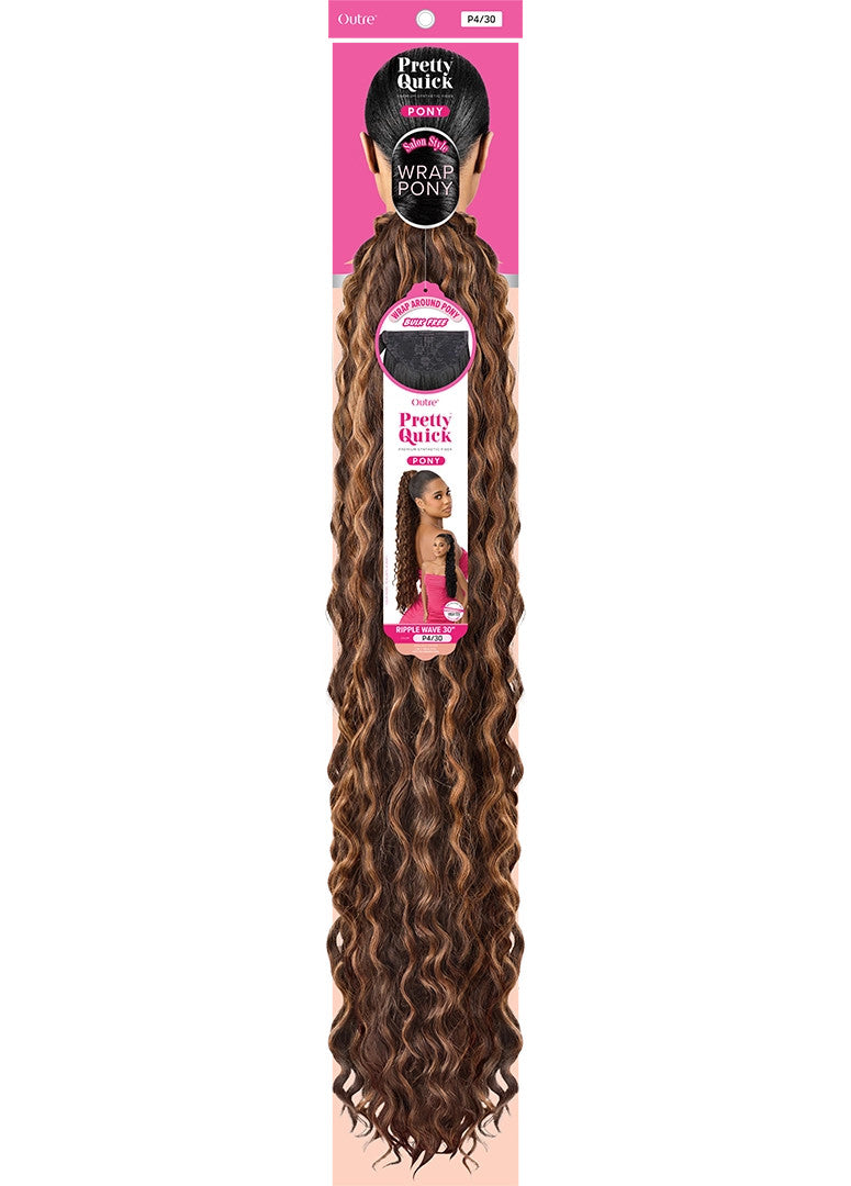 OUTRE Synthetic Pretty Quick Pony - Ripple Wave 30"