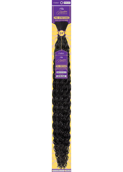 OUTRE Purple Brazilian Bundle Pack - Pre-Stretched Dominican Curl Bulk (18"-24")