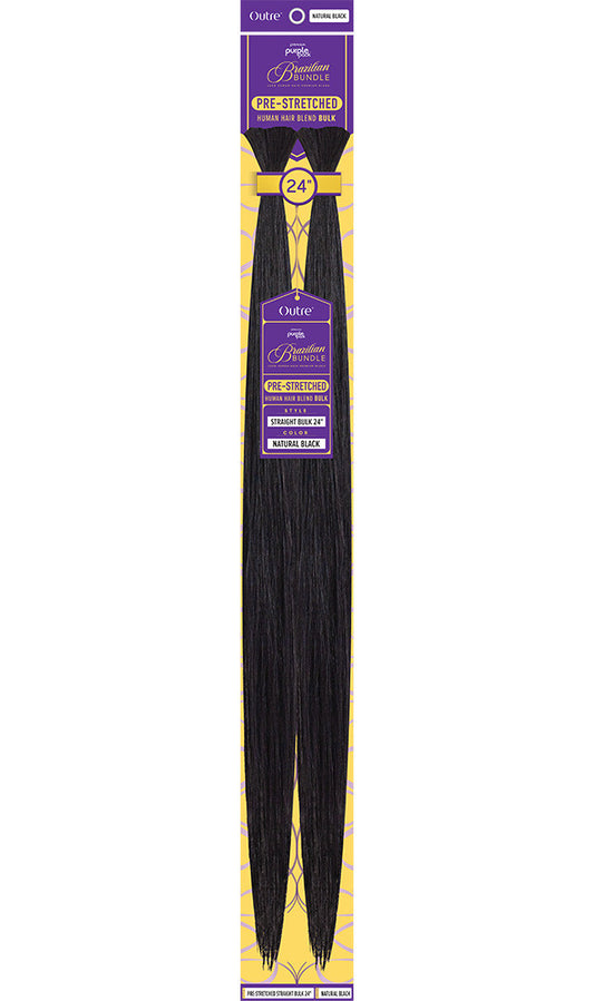 OUTRE Purple Brazilian Bundle Pack - Pre-Stretched Straight Bulk