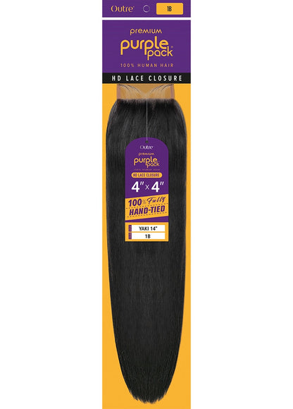 OUTRE Premium Puple Pack 4" x 4" HD Lace Closure