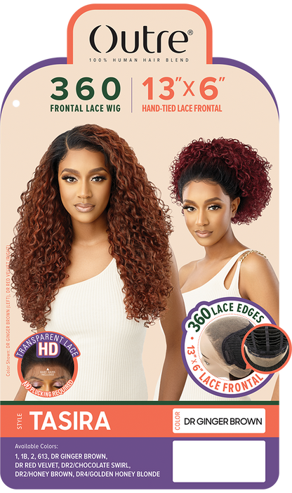 OUTRE 100% Human Hair Blend 13X6 HD Lace Frontal Wig 360 Lace - TASIRA
