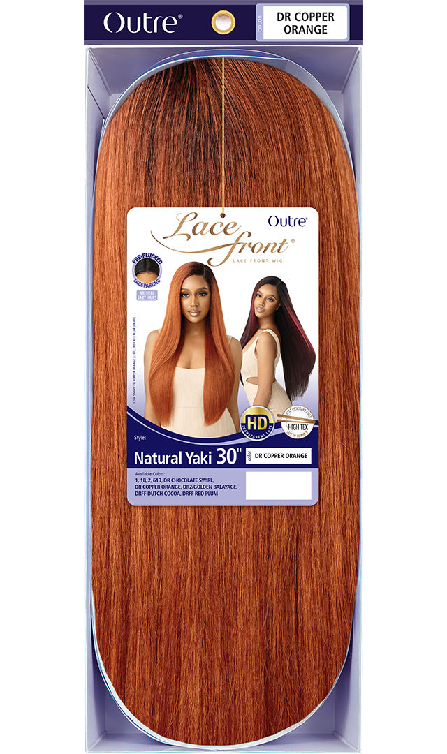 OUTRE HD Transparent Lace Front Wig - NATURAL YAKI 30"