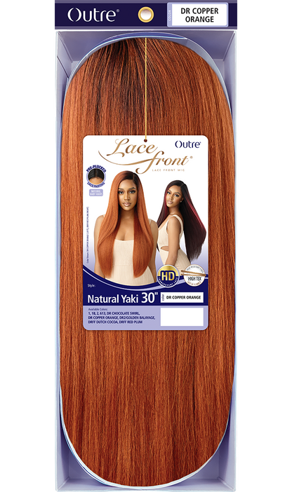 OUTRE HD Transparent Lace Front Wig - NATURAL YAKI 30"