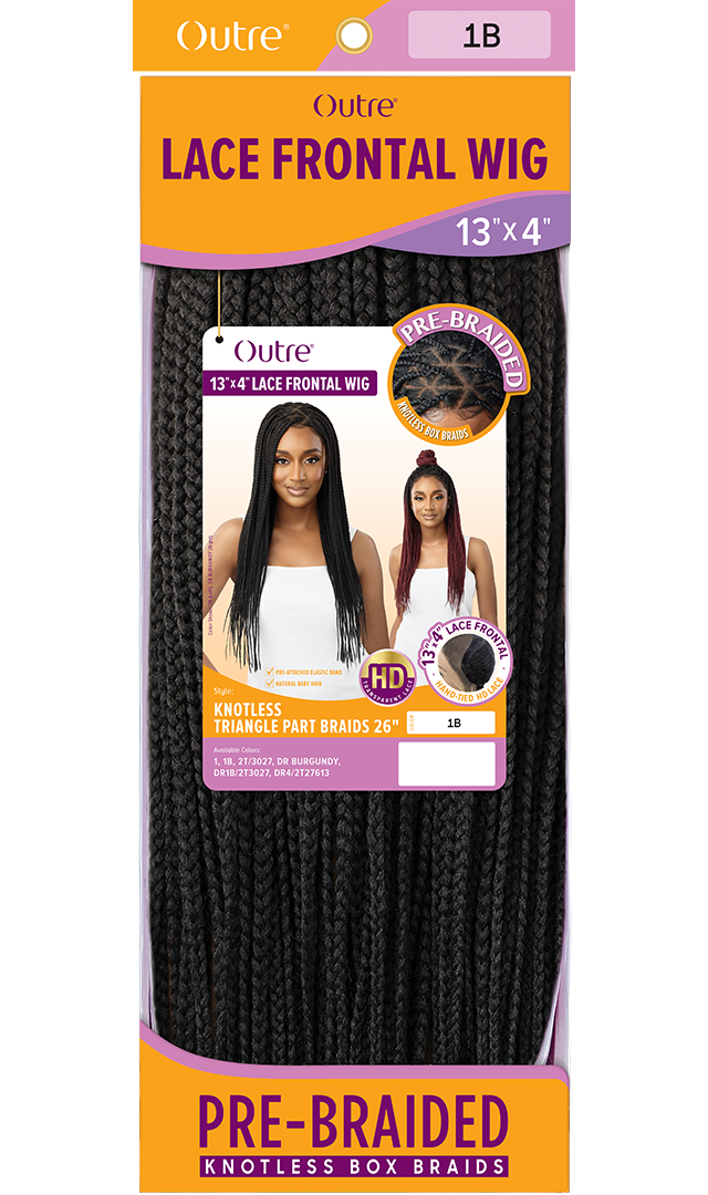 OUTRE 13x4 HD Pre-Braided Lace Front Wig - KNOTLESS TRIANGLE PART BRAIDS 26"