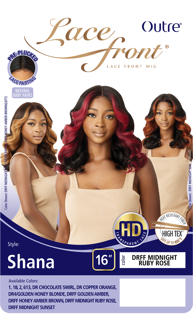 OUTRE HD Transparent Lace Front Wig - SHANA