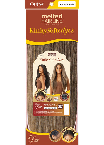 OUTRE Synthetic Melted Hairline Kinky Soft Edges HD Lace Front Wig - KINKYSOFT 01