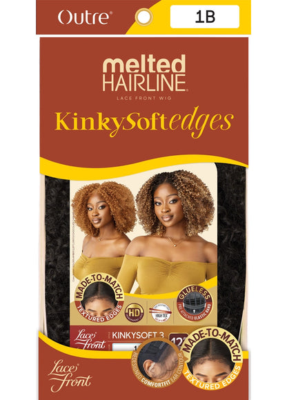 OUTRE Synthetic Melted Hairline Kinky Soft Edges HD Lace Front Wig - KINKYSOFT 03