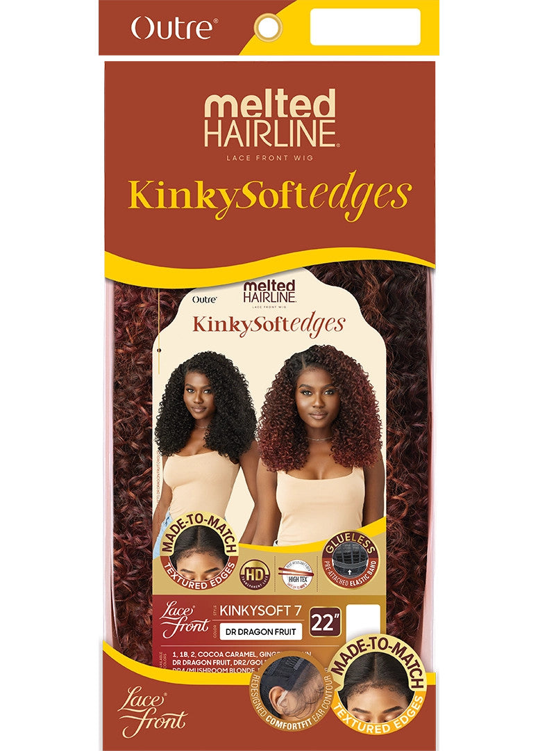 OUTRE Synthetic Melted Hairline KinkySoft Edges Lace Front Wig - KINKYSOFT 07