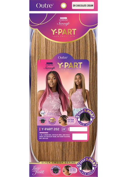 OUTRE Synthetic Perfect Hairline Swoop Series Glueless Lace Frontal Wig - Swoop Y-Part 202