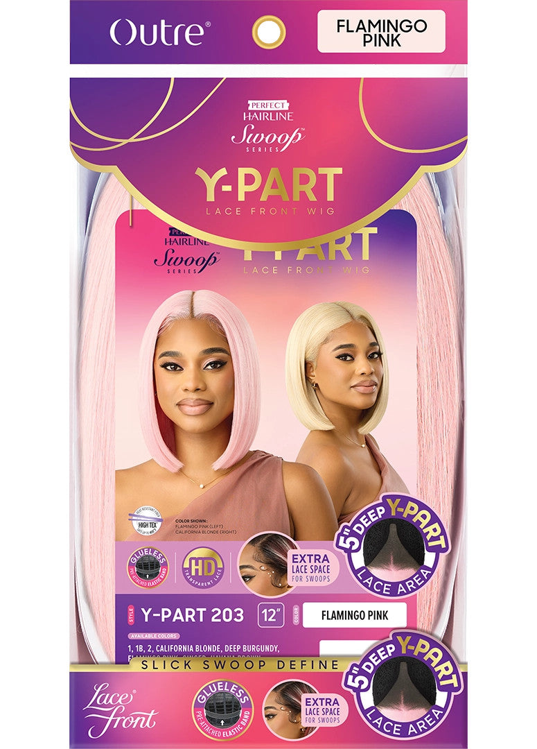 OUTRE Synthetic Perfect Hairline Swoop Series Glueless Lace Frontal Wig - Swoop Y-Part 203