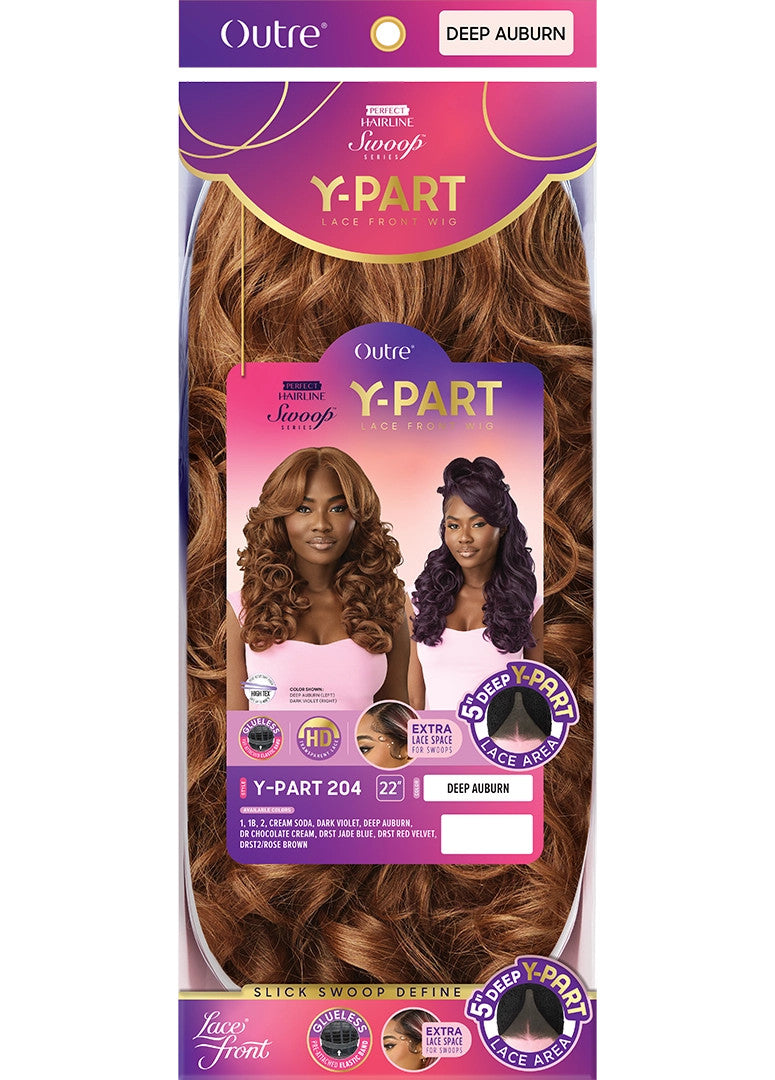 OUTRE Synthetic Perfect Hairline Swoop Series Glueless Lace Frontal Wig - Swoop Y-Part 204