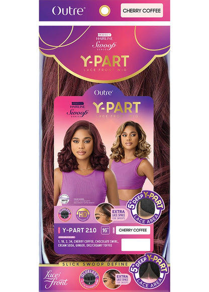 OUTRE Synthetic Perfect Hairline Swoop Series Glueless Lace Frontal Wig - Swoop Y-Part 210