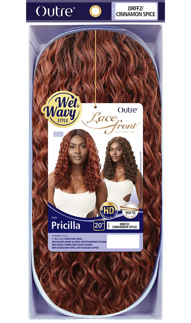 OUTRE HD Transparent Lace Front Wig - PRICILLA