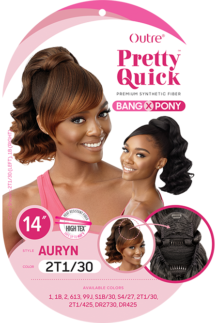 OUTRE Synthetic Pretty Quick Bang X Ponytail - AURYN
