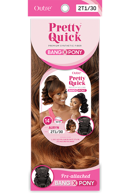 OUTRE Synthetic Pretty Quick Bang X Ponytail - AURYN
