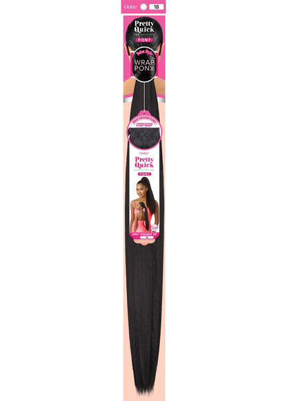 OUTRE Synthetic Pretty Quick Pony - KINKY STRAIGHT 28"