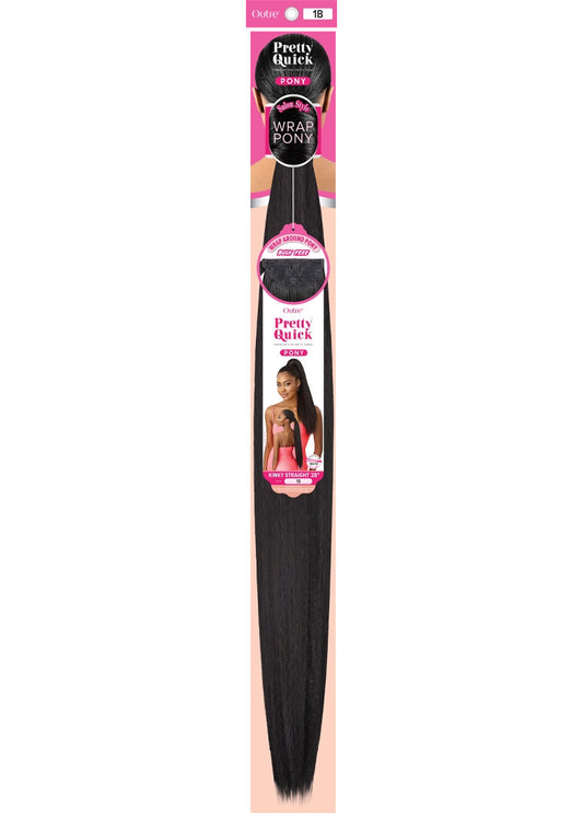 OUTRE Synthetic Pretty Quick Pony - KINKY STRAIGHT 28"