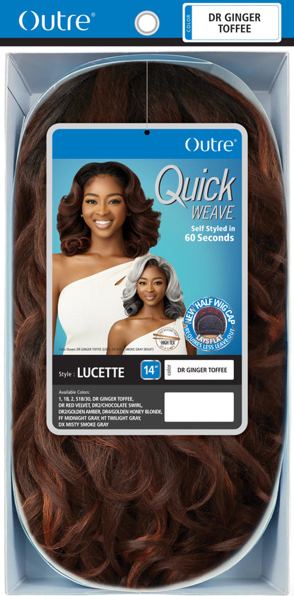 OUTRE Synthetic Quick Weave Half Wig - Lucette