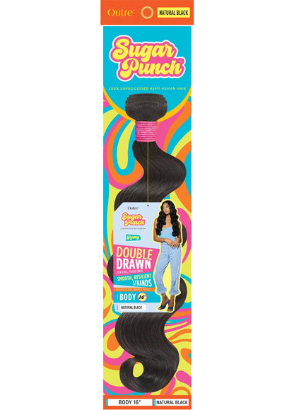 OUTRE 100 % Unprocessed Remy Human Hair Weave - Sugar Punch Body (10"-24")