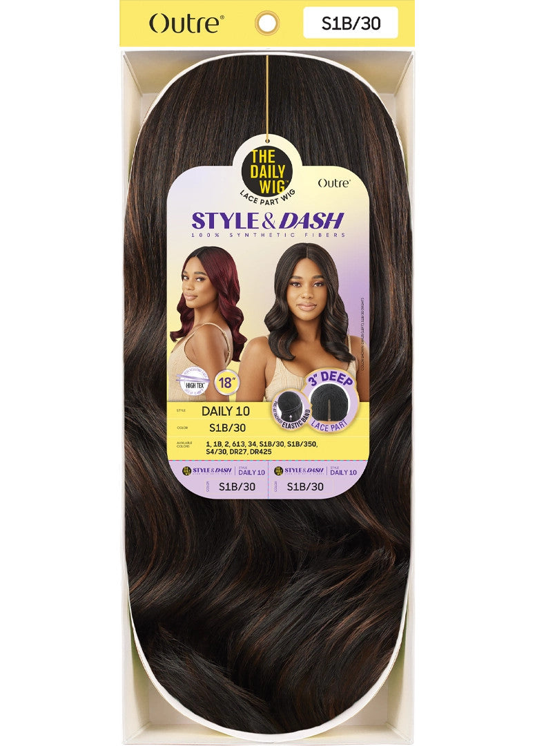 OUTRE The Daily Wig STYLE & DASH Synthetic Lace Part Wig - Daily 10