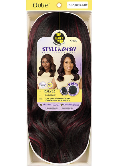 OUTRE The Daily Wig STYLE & DASH Synthetic Lace Part Wig - Daily 16