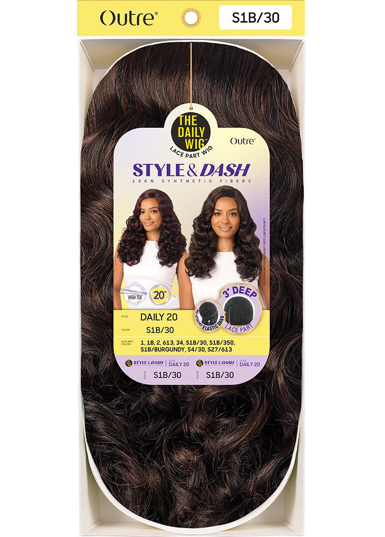 OUTRE The Daily Wig STYLE & DASH Synthetic Lace Part Wig - Daily 20