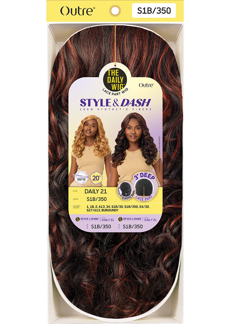 OUTRE The Daily Wig STYLE & DASH Synthetic Lace Part Wig - Daily 21